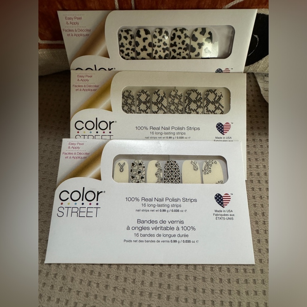 **NEW**Color Street Nail Polish Strips Set of 3  (2020)